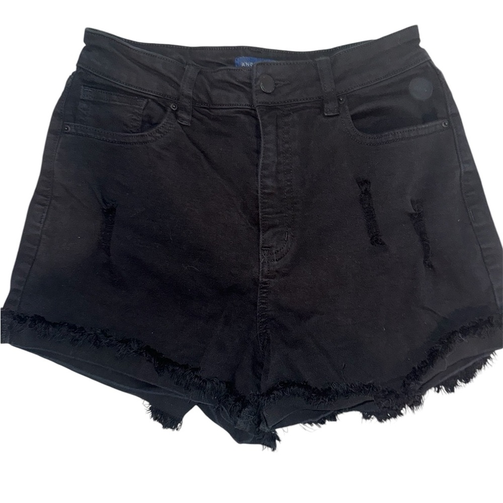 Black Jean Shorts